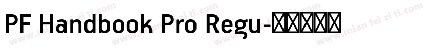PF Handbook Pro Regu字体转换